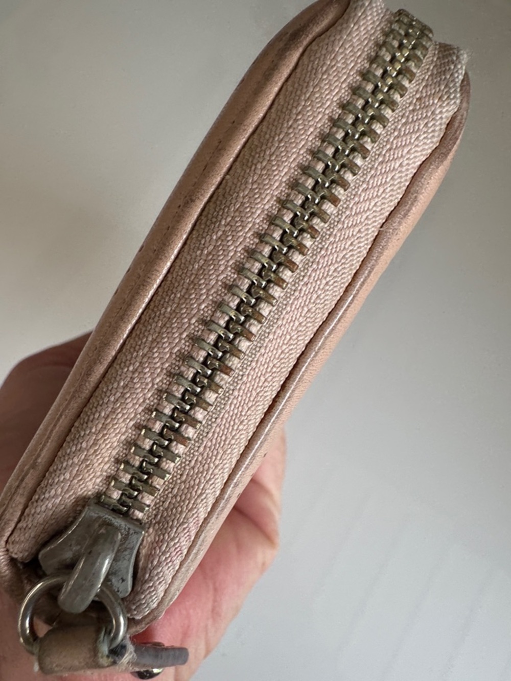 Coach Ashley Perforated Zip Around Wallet  in Blush - Picture 5 of 10
